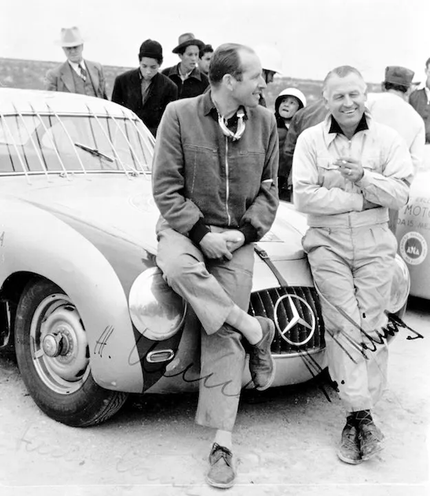 1952 kazananları Karl Kling ve Hans Klenk, Mercedes-Benz 300 SL ile