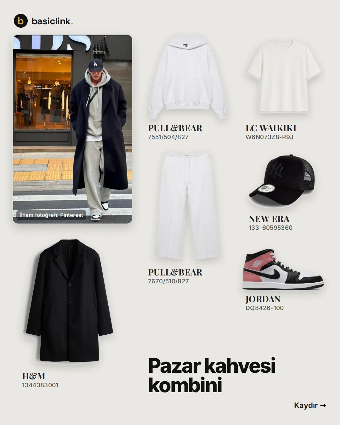 Pazar kahvesi kombini, 1. görsel