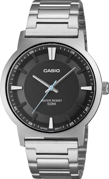 Casio MTP-B220 siyah kadran, çelik kordon