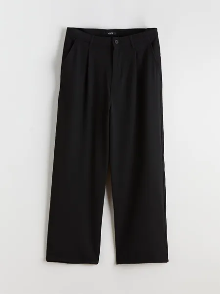 LCW XSIDE Baggy fit gabardin pantolon, siyah
