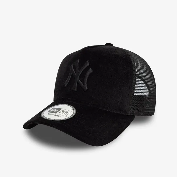 New Era 9Forty New York Yankees velour şapka, siyah
