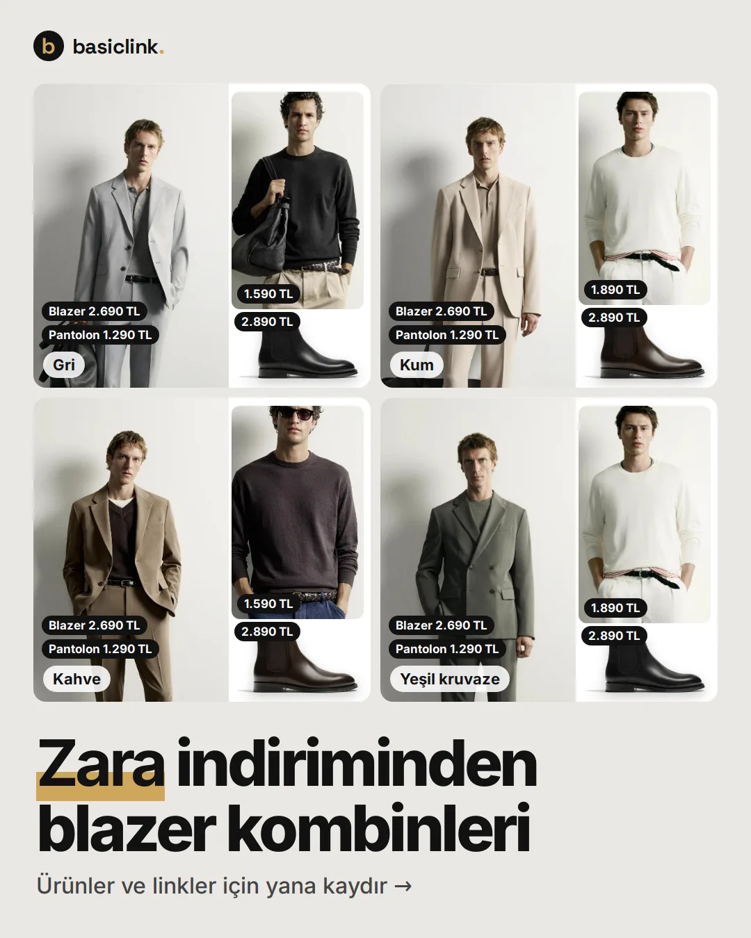 Zara indiriminden blazer kombinleri, 1. görsel